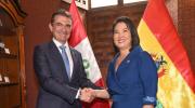 Rodrigo Paz y Keiko Fujimori se reúnen en Lima para fortalacer la agenda comercial entre Bolivia y Perú