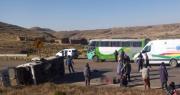Cuatro muertos y cinco heridos deja vuelco de un vehículo en la carretera La Paz–Oruro
