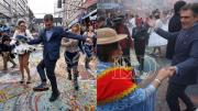 Rodrigo Paz terminó bailando caporales: El Gran Poder es la fuerza viva de nuestras raíces
