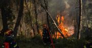 Dos helicópteros chocan mientras combatían un incendio en Grecia