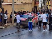 Auto de carrera se sale de la pista y deja a una mujer gravemente herida en el Óscar Crespo