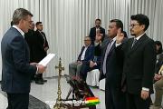Aramayo asume como ministro de la Presidencia y Héctor Huanca como canciller