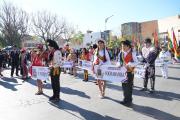 Tarija rinde homenaje a Bolivia con un multitudinario desfile estudiantil