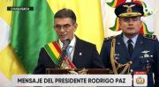 Paz recuenta logros de su gestión y no alude al cambio constitucional