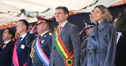 Rodrigo Paz participa en la Parada Militar sin brindar un discurso