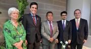 Canciller Héctor Huanca inicia su gestión diplomática con autoridades de otros países