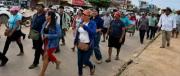 Productores marchan en San Julián por falta de diésel
