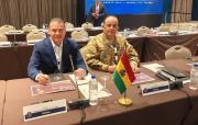 Ministro de Defensa propone desde Panamá que las FFAA de Bolivia participen en la lucha contra el crimen organizado