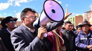 “Me han suspendido ocho meses”: senador Condori aguarda la notificación formal del Senado