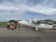 Avioneta sufre percance en su aterrizaje en el aeropuerto El Trompillo