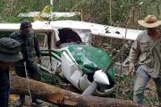 Dos heridos, un fallecido y un desaparecido al caer una avioneta en Cachascani