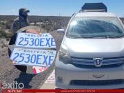 Cae conductor que utilizaba placas falsas para cargar combustible de forma recurrente