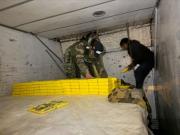 Cae conductor de frigorífico con 378 kilos de cocaína