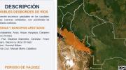 Senamhi emite alerta naranja por posible desborde de ríos en cuatro departamentos