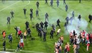 Disturbios entre hinchas de Santa Fe y América en El Campín