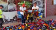 Destruyen 385 chalecos de mototaxistas ‘pirañas’ decomisados en Montero