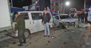 Choque múltiple: vehículo impacta contra dos motorizados que hacían fila por combustible