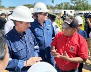 Reclaman a Rodrigo Paz en Santa Rosa del Sara por el combustible y el decreto del diésel