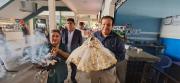 Trabajadores de la terminal Bimodal despiden agosto con fe y devoción a la Virgen de Urkupiña