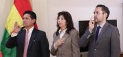Blanco posesiona a tres viceministros del Ministerio de Hidrocarburos