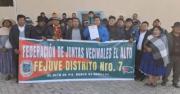 El Alto: el Distrito 7 respalda informe de 100 días de gestión del alcalde Roca