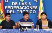 Evo Morales acusa al Gobierno de planear una intervención en el Trópico y apunta a Cerimedo