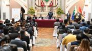 Inician programa de infraestructura deportiva escolar en 35 municipios de Bolivia