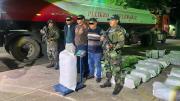 Hallan 355 kilos de marihuana ocultos en una cisterna