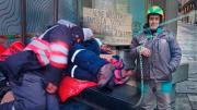 Trabajadores del relleno Sak