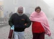 Emiten alerta naranja por descenso brusco de temperaturas en siete departamentos