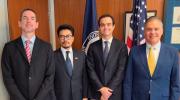 Aramayo y Justiniano se reunieron con autoridades de EEUU para fortalecer cooperación anticrimen
