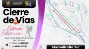 Tome previsiones: cerrarán vías en Obrajes por una entrada folklórica