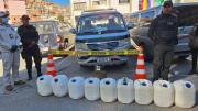 La Paz: Detectan transporte ilegal de gasolina en la zona Pampahasi Bajo