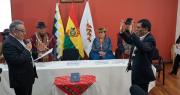 Roberto De La Cruz, exlíder de la Guerra del Gas, es posesionado como rector de la Universidad Indígena Boliviana Aymara