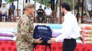 San Ignacio: Autoridades entregan material logístico y alimentos a unidades desplazadas