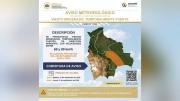 Activan alerta naranja en cinco departamentos por vientos de hasta 90 km/h este fin de semana