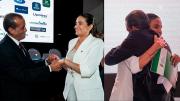Luis Fernando Camacho y Paola Aguirre liman asperezas en Expocruz 2026