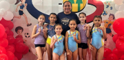 Gimnastas del colegio René Moreno brillan en la IV Copa Franco 2026