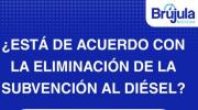 Sondeo: nueve de cada 10 consultados respaldan el fin de la subvención del diésel