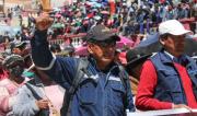 Choferes de Oruro repliegan sus vehículos y salen a marchar en contra del “dieselazo”