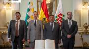 Canciller posesiona a tres viceministros, entre ellos al de Turismo y Culturas