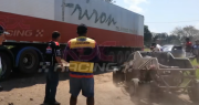 Pelea y tensión en el Rally Cotoca tras irrupción de un camión de alto tonelaje en plena pista de competencia