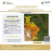 Senamhi activa alertas por crecida y posibles desbordes de ríos en siete departamentos