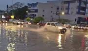 Lluvia intensa provoca inundaciones y caos vehicular en Santa Cruz