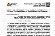 REVISA LA IMPUTACIÓN FORMAL CONTRA EL FISCAL ROGER MARIACA
