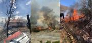 TARIJA ENFRENTA VARIOS INCENDIOS Y EL VIENTO COMPLICA EL CONTROL