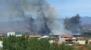 Al menos tres incendios simultáneos se registraron en la ciudad de Tarija