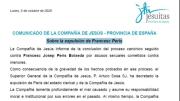 La Compañía de Jesús ha expulsado del sacerdocio y de la orden religiosa a Francesc Peris por abusos sexuales