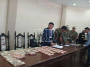 Realizan el conteo del dinero secuestrado a un funcionario policial en Sucre tras la aprehensión de Mariaca