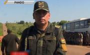 Policías y militares impiden el bloqueo de una carretera estratégica de Pando